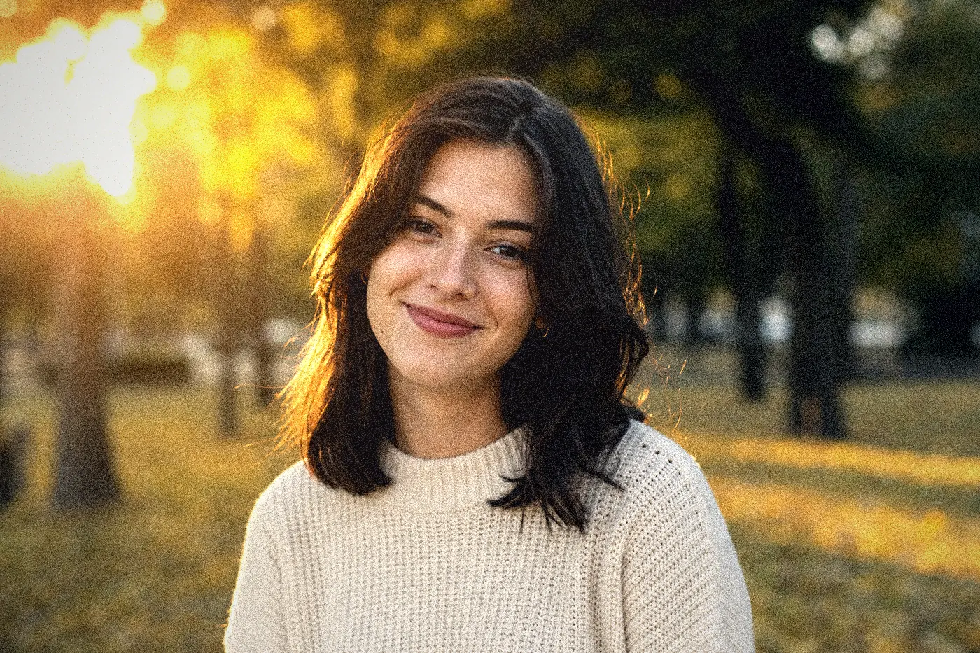 Portrait after applying the Disposable Camera photo effect