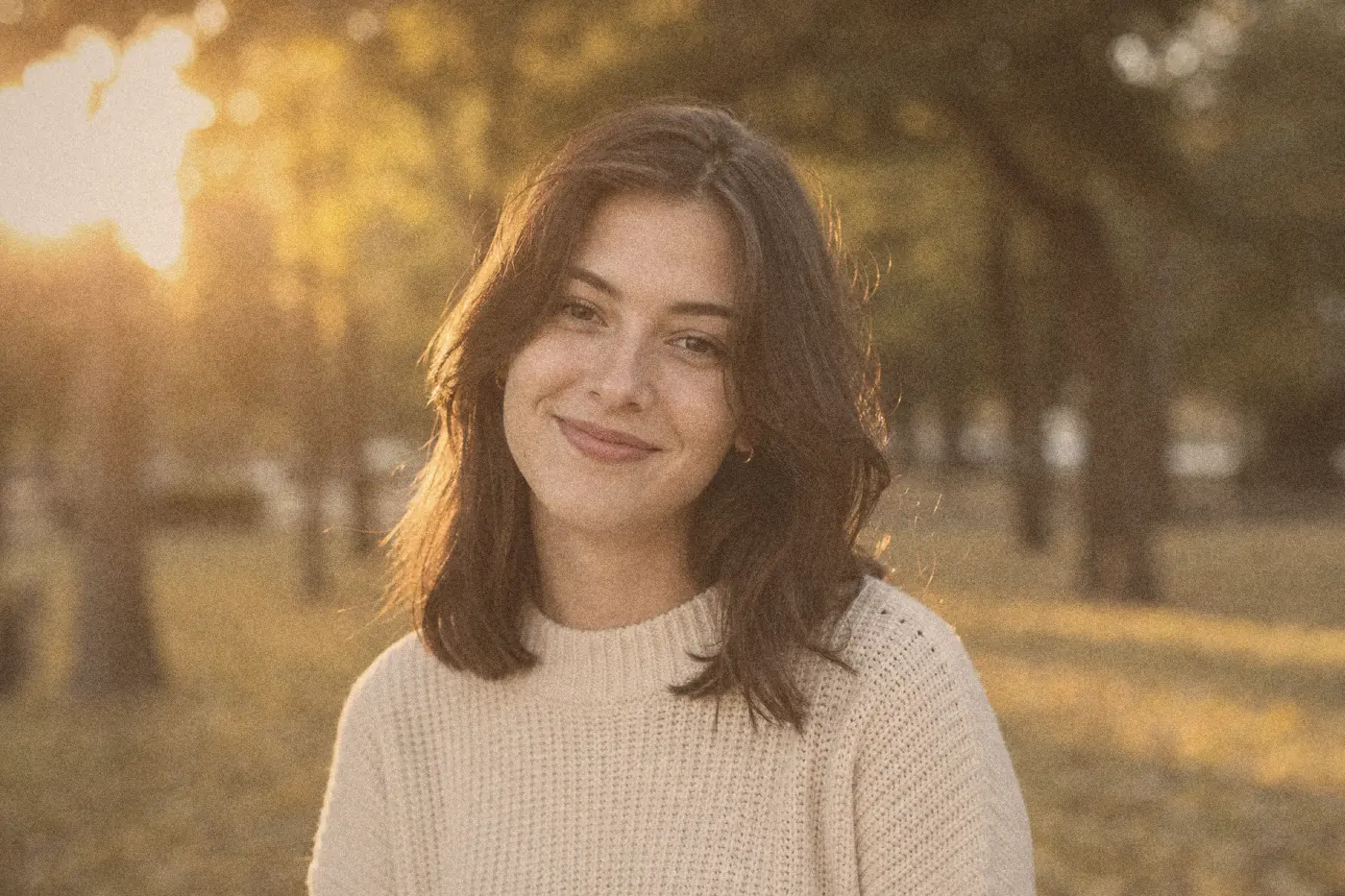 Portrait after applying the Warm Portrait 400 film look